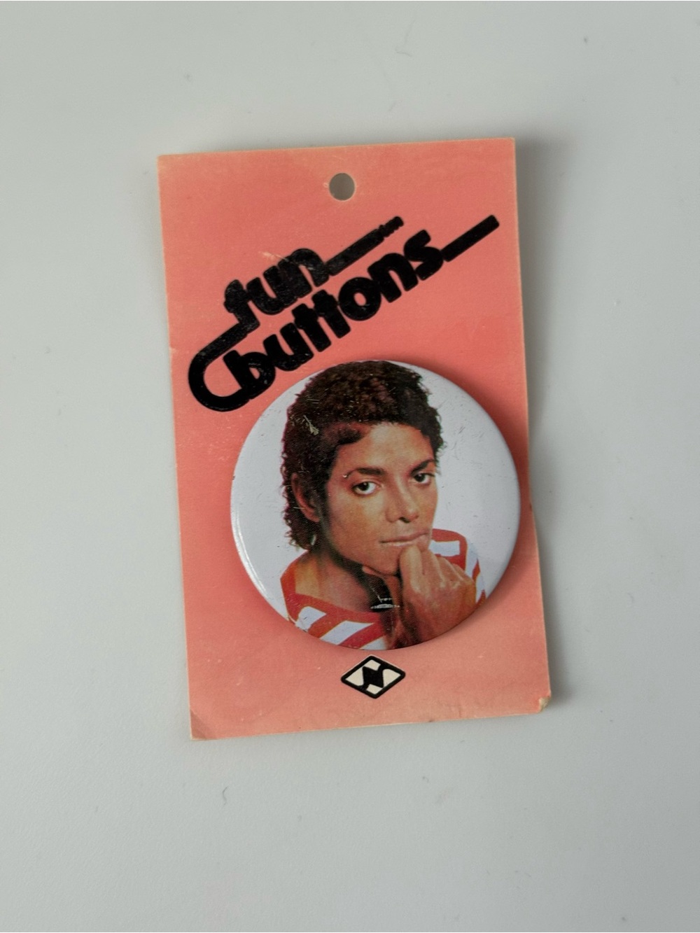 Vintage Michael Jackson Thriller Era Album Cover Pin - New